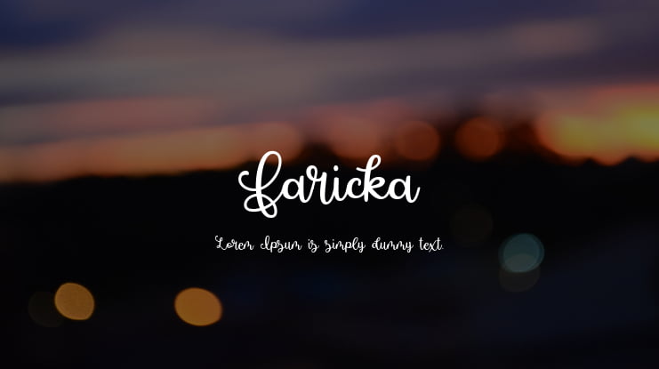 Faricka Font