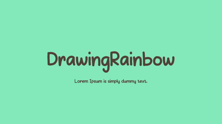 DrawingRainbow Font