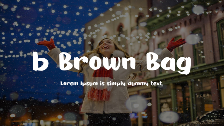 b Brown Bag Font