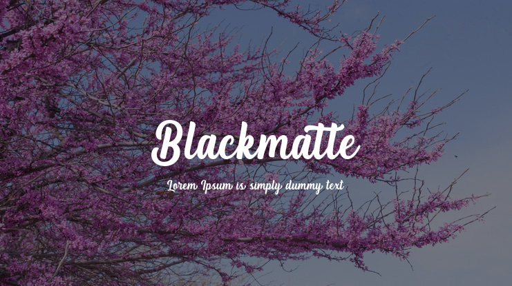 Blackmatte Font Family