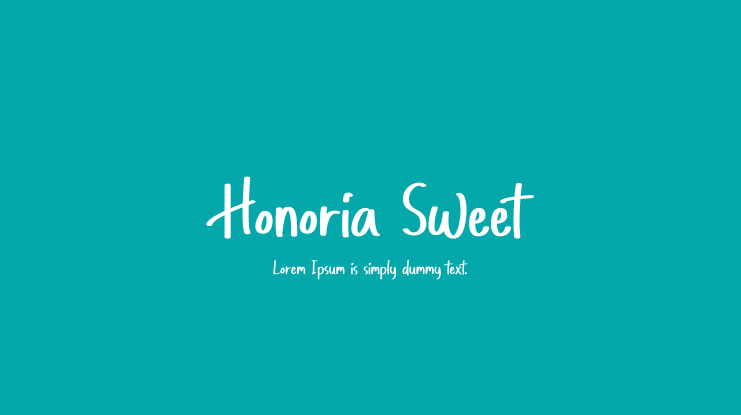 Honoria Sweet Font