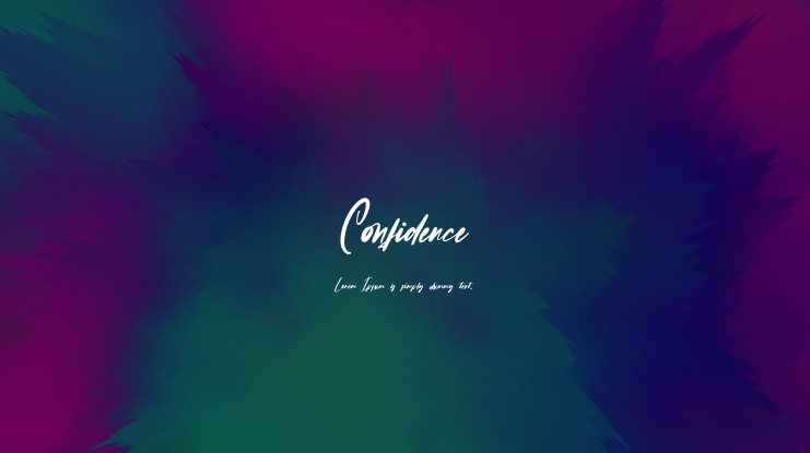 Confidence Font