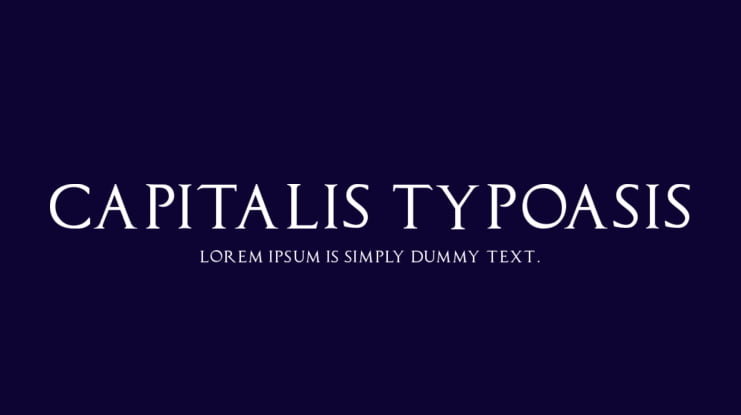 Capitalis TypOasis Font