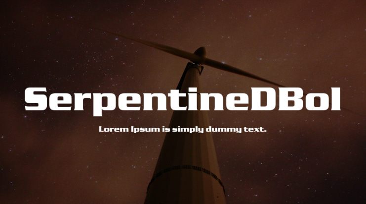 SerpentineDBol Font
