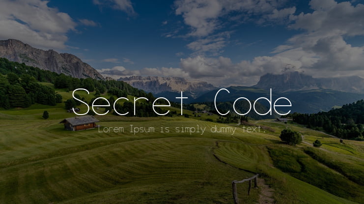 Secret Code Font