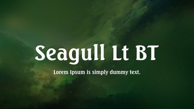 Seagull Lt BT Font