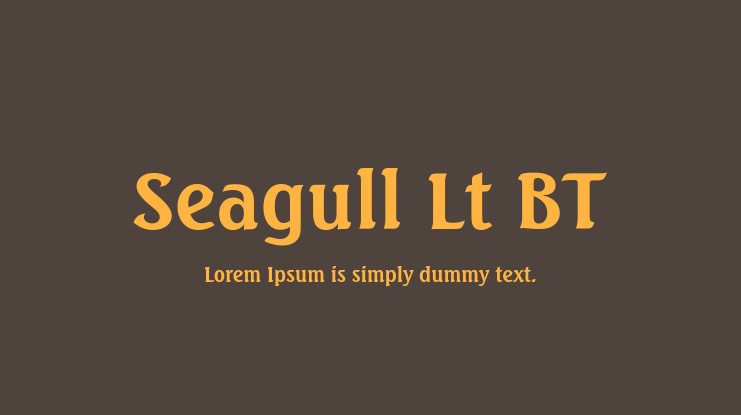 Seagull Lt BT Font