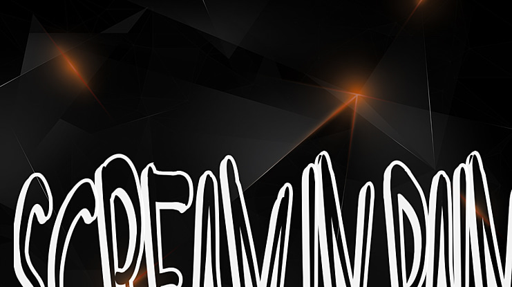 SCREAM IN PAIN Font