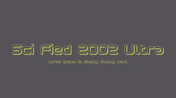 Sci Fied 2002 Ultra Font