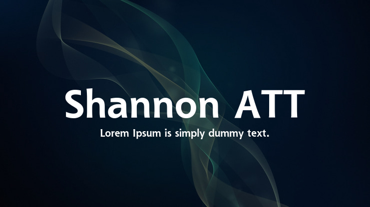 Shannon ATT Font
