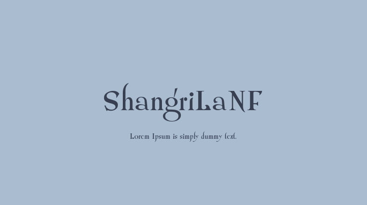 ShangriLaNF Font