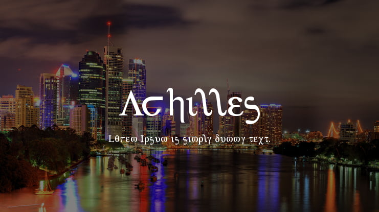 Achilles Font Family