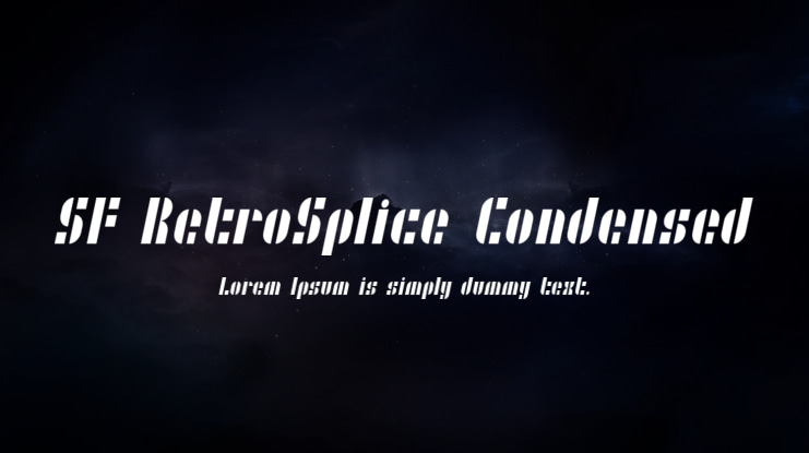 SF RetroSplice Condensed Font