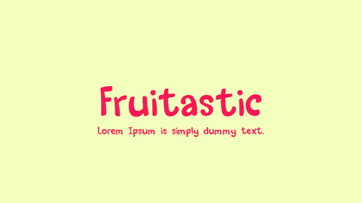 Fruitastic Font