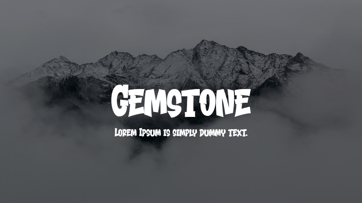 Gemstone Font