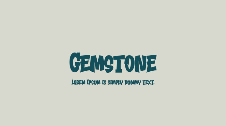 Gemstone Font