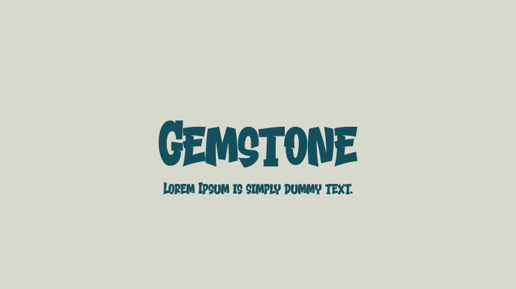 Gemstone Font