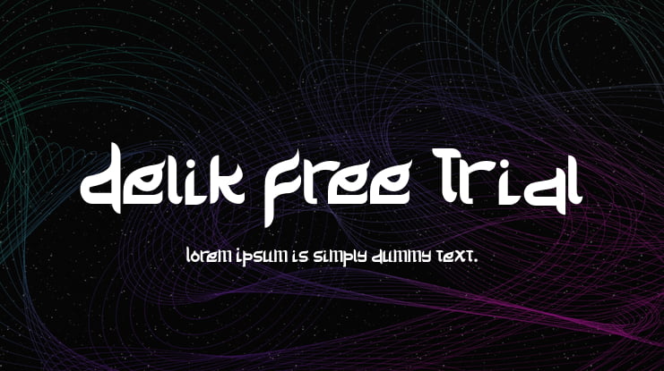 Delik Free Trial Font