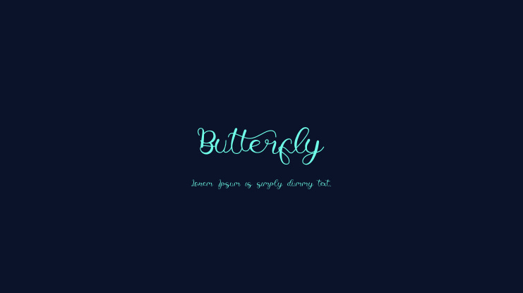 Butterfly Font
