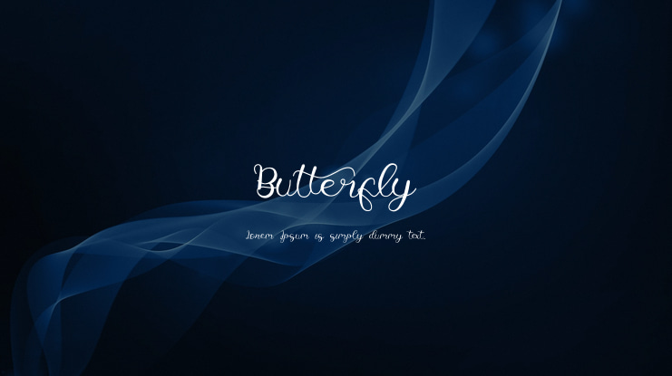Butterfly Font