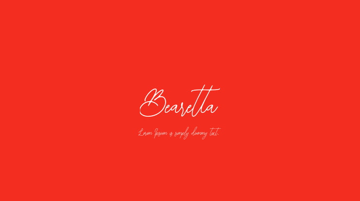 Bearetta Font