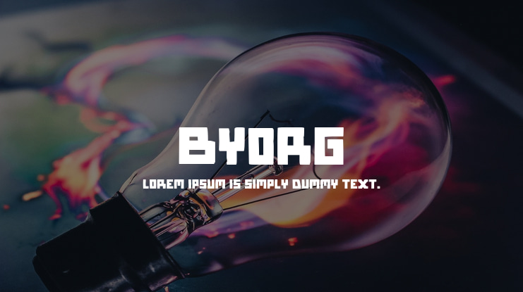 Byorg Font Family