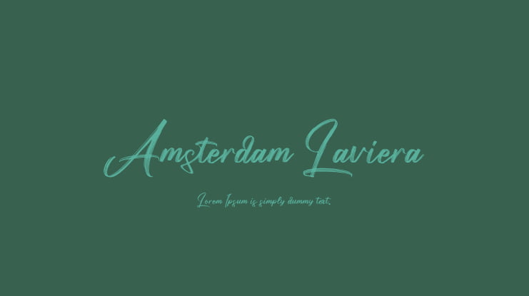 Amsterdam Laviera Font
