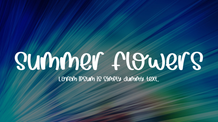Summer Flowers Font