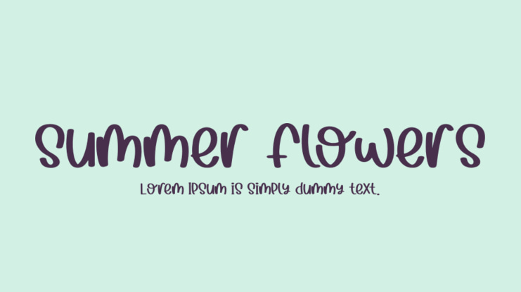 Summer Flowers Font