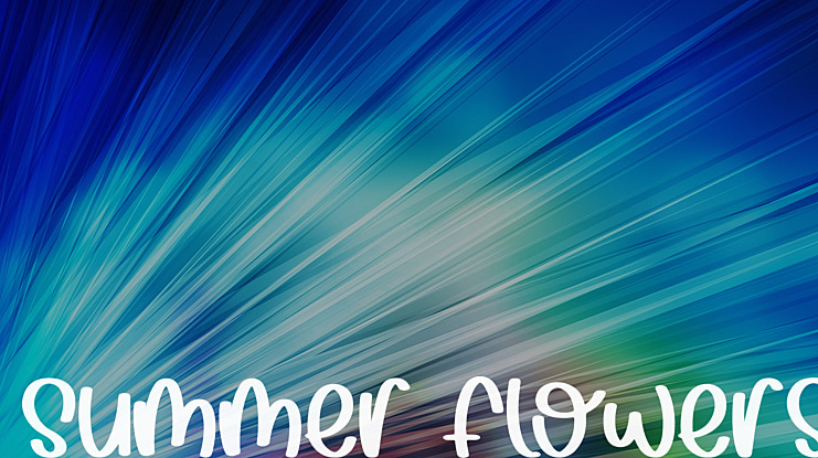 Summer Flowers Font