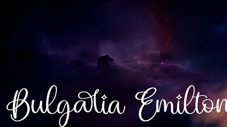 Bulgaria Emilton Font Family