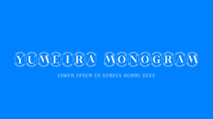 Yumeira Monogram Font