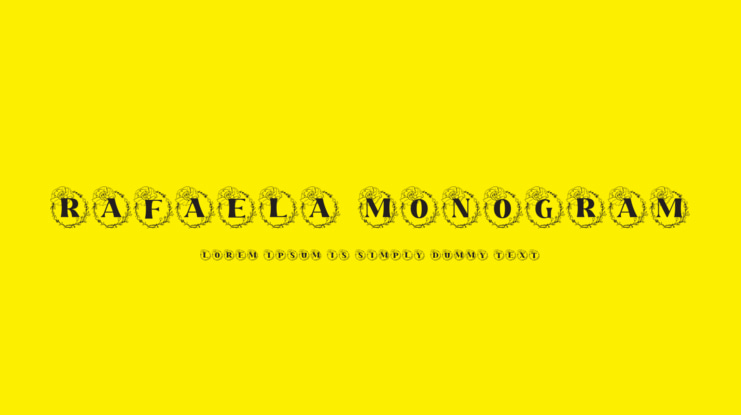 Rafaela Monogram Font Family