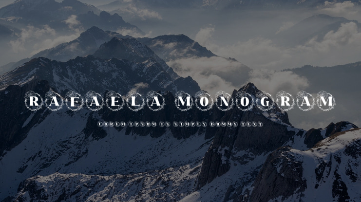 Rafaela Monogram Font Family