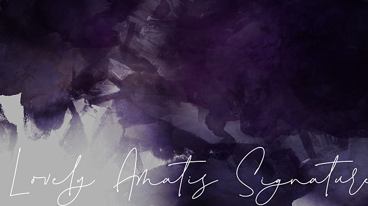 Lovely Amatis Signature Font