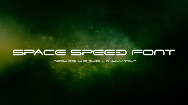 Space Speed Font