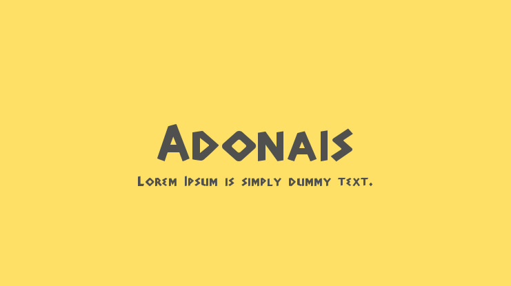 Adonais Font
