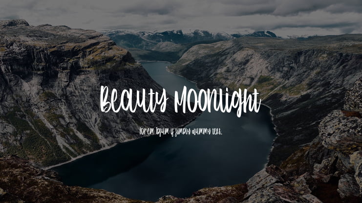 Beauty Moonlight Font