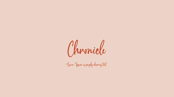 Chronicle Font