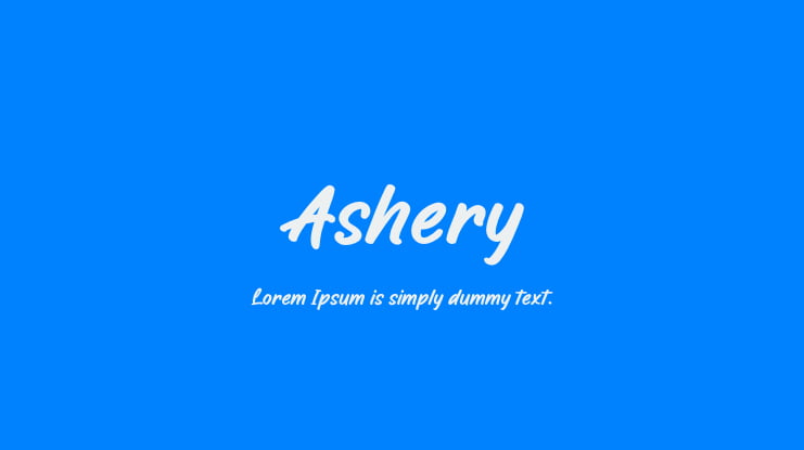 Ashery Font
