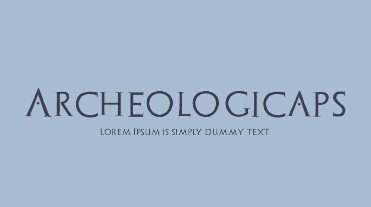 Archeologicaps Font