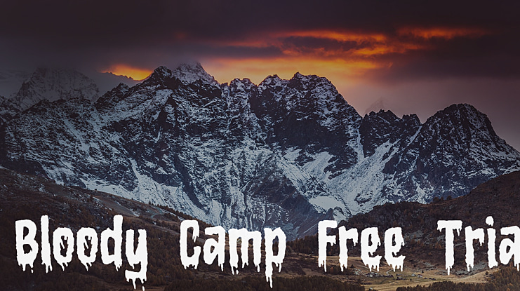 Bloody Camp Free Trial Font
