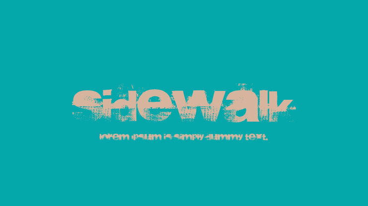 Sidewalk Font