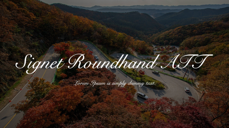 Signet Roundhand ATT Font