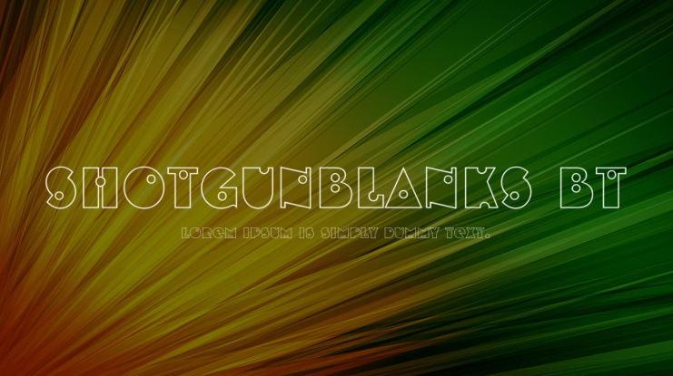 ShotgunBlanks BT Font
