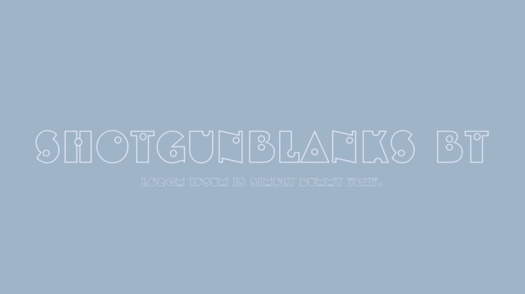 ShotgunBlanks BT Font