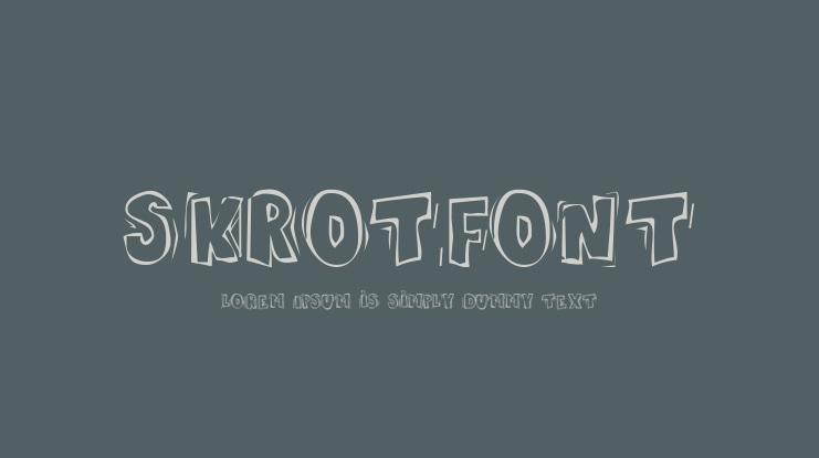 Skrotfont Font
