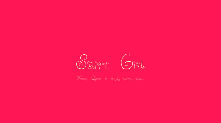 Skirt Girl Font