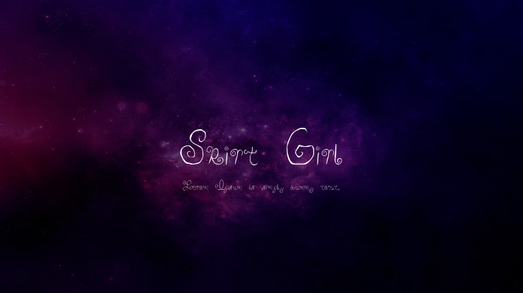 Skirt Girl Font