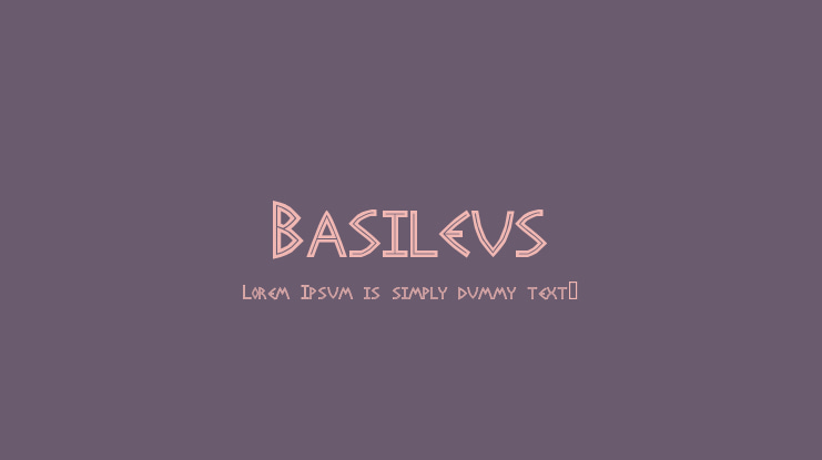 Basileus Font